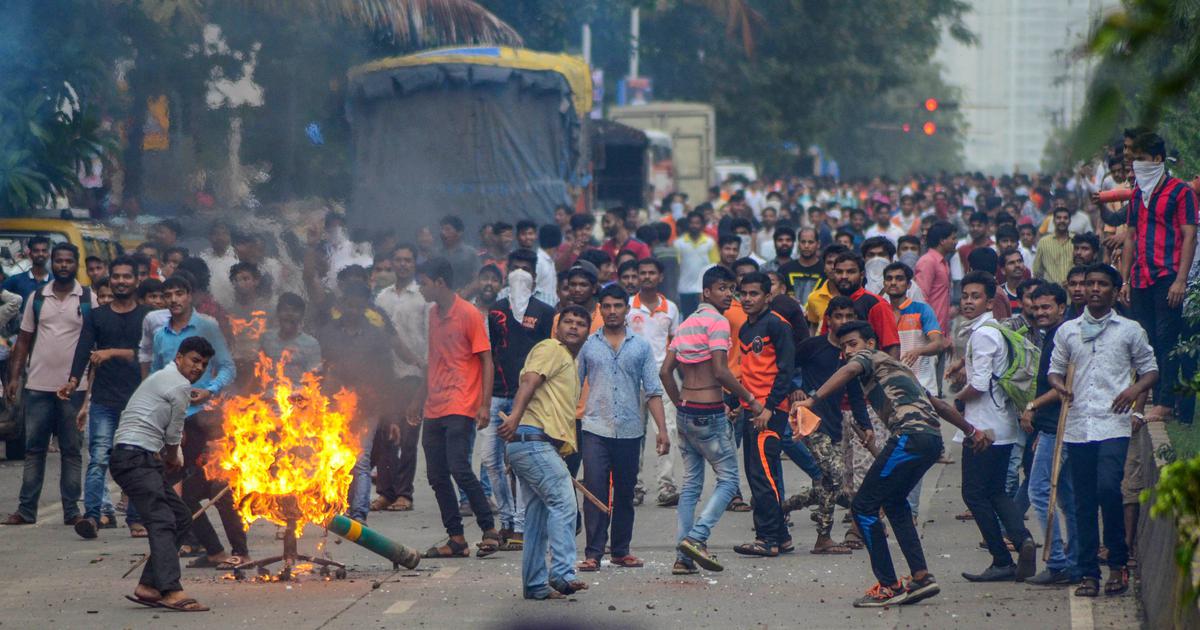 maratha reservation protest