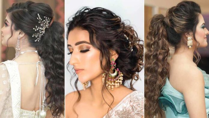 Hairstyle for Gown