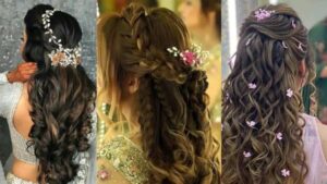 Hairstyle for Gown