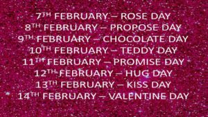 Valentine Week 2024 List