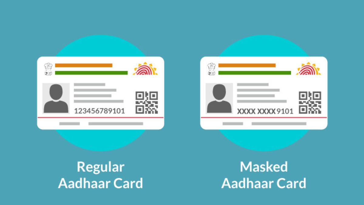 UIDAI Masked Aadhaar Card, Regular Aadhaar Card 