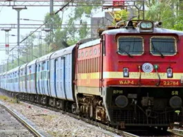 Train Crosses Safely